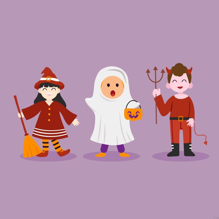 Halloween Costume Vector in Illustrator, EPS, SVG, JPG, PNG