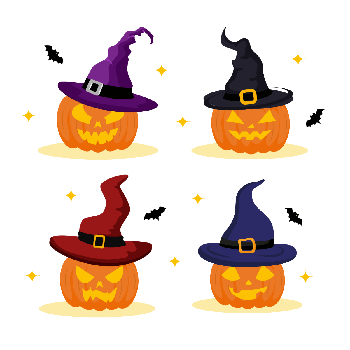 Witch Hat Vector Template