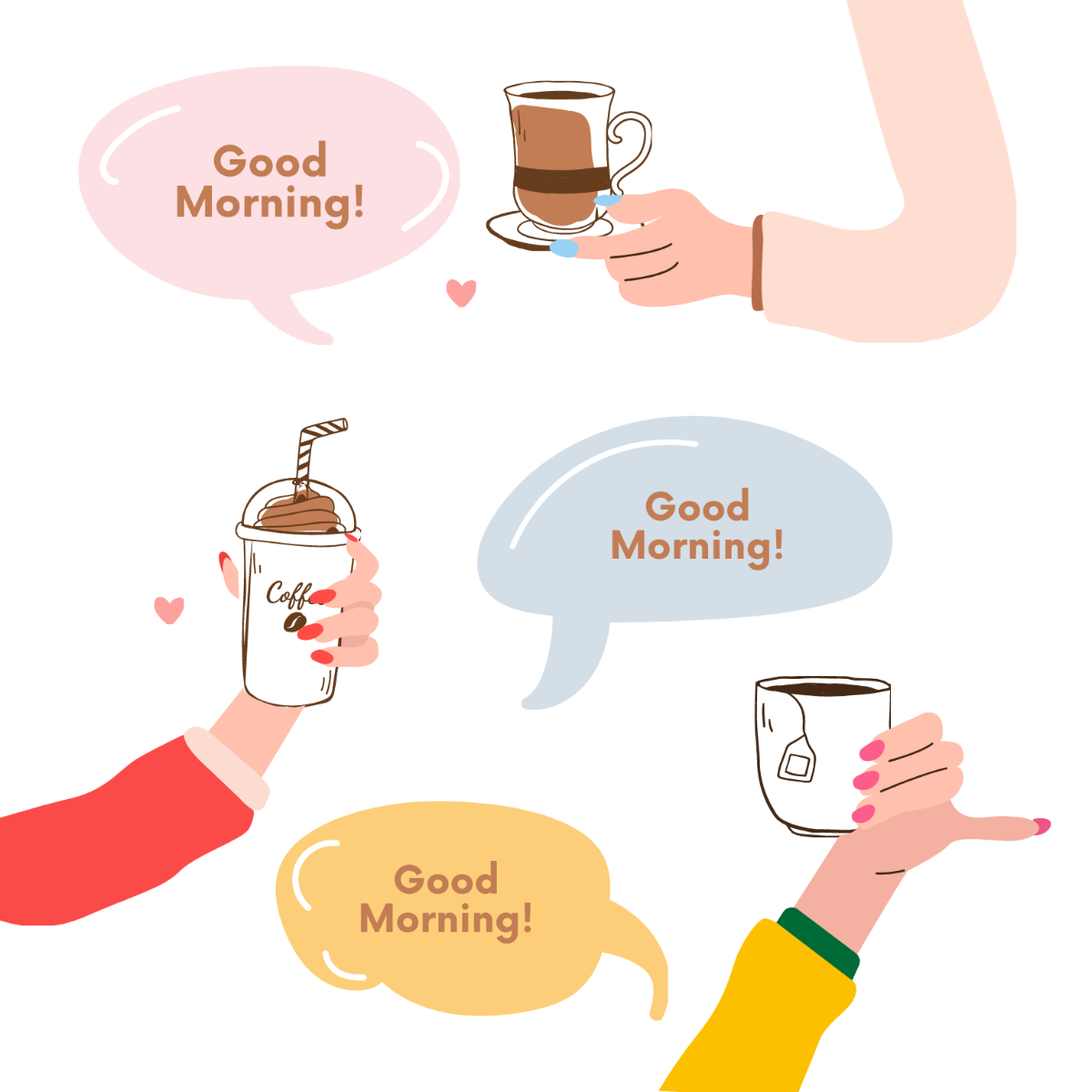 Simple Good Morning Vector Template
