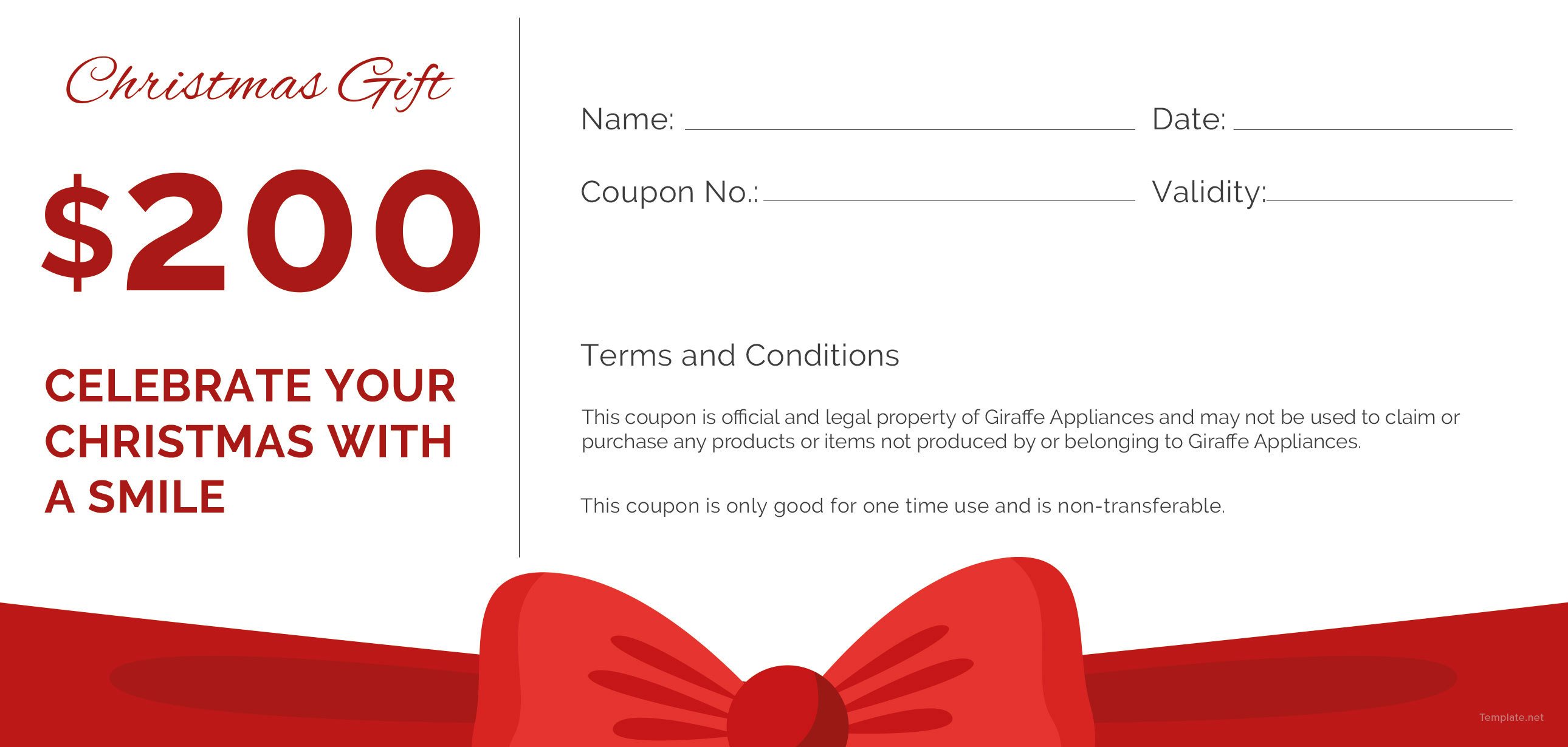 Free Christmas Gift Voucher Template In Adobe Photoshop Illustrator 