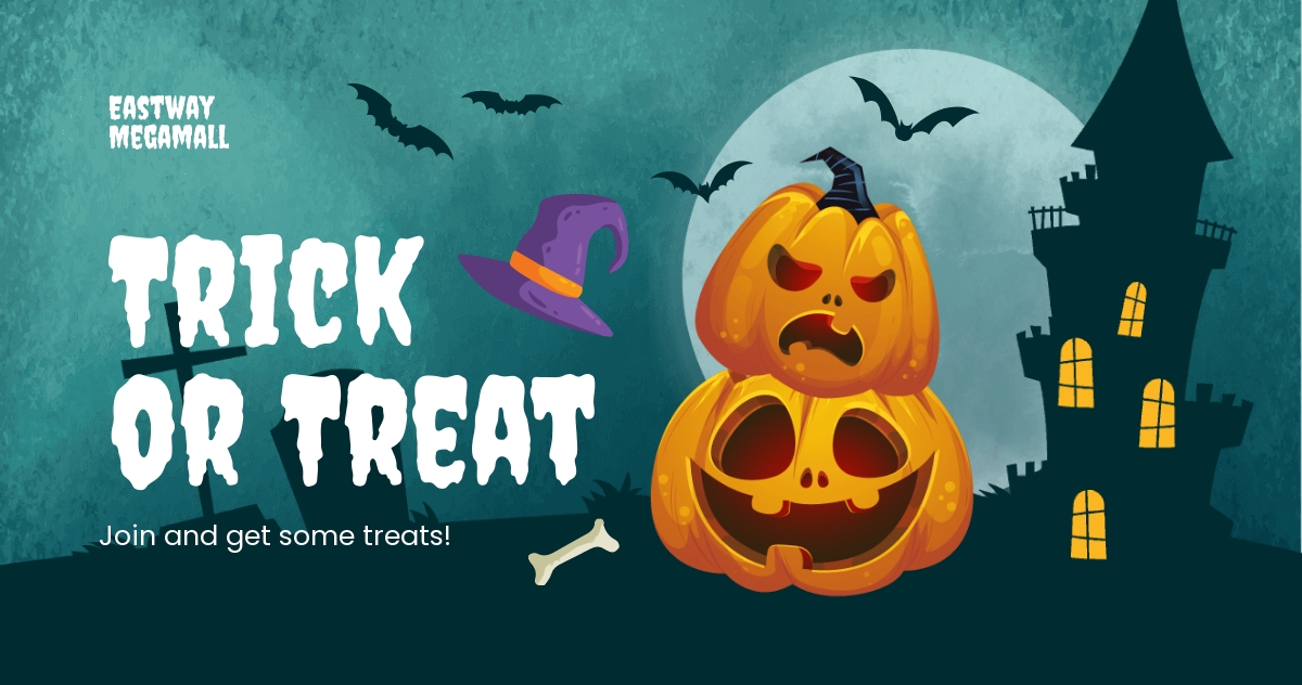 Free Halloween Trick Or Treat Facebook Post Template