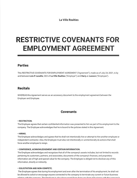 restrictive-covenants-for-employment-agreement-template-word-doc