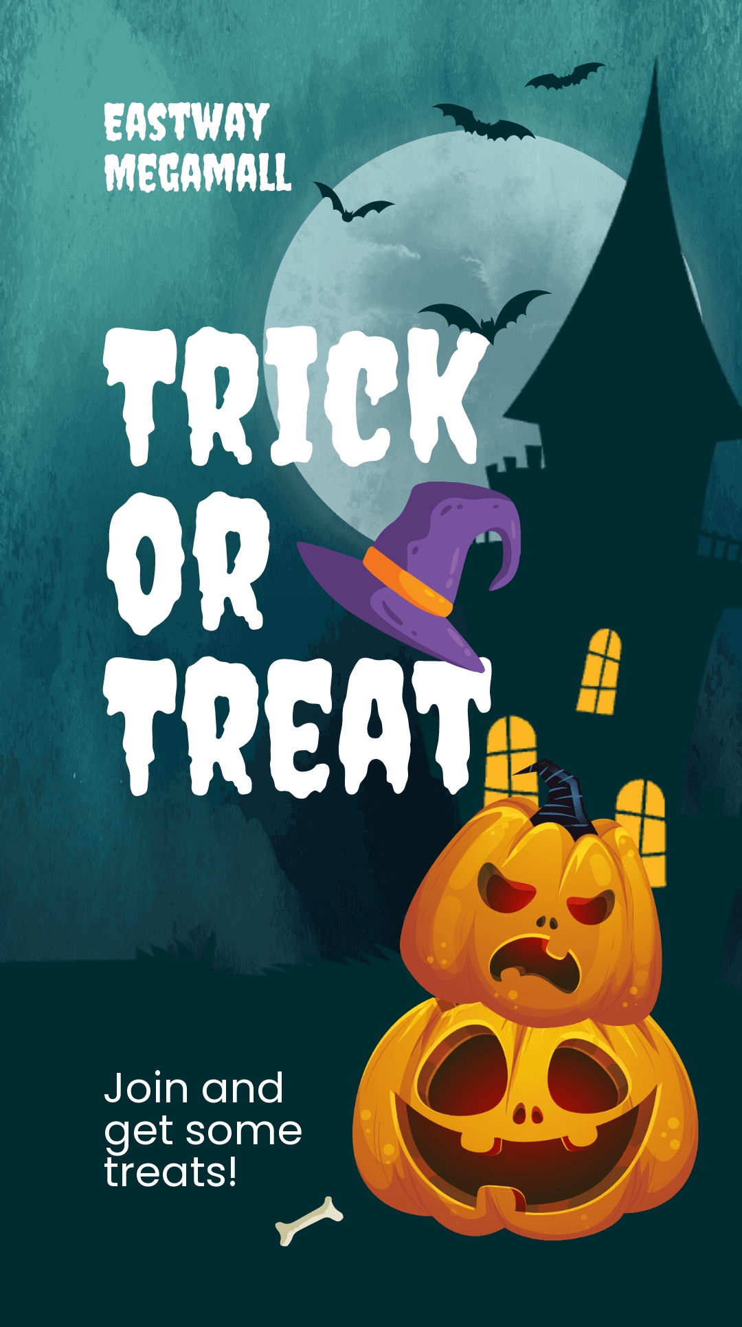 Free Halloween Trick Or Treat Whatsapp Post Template