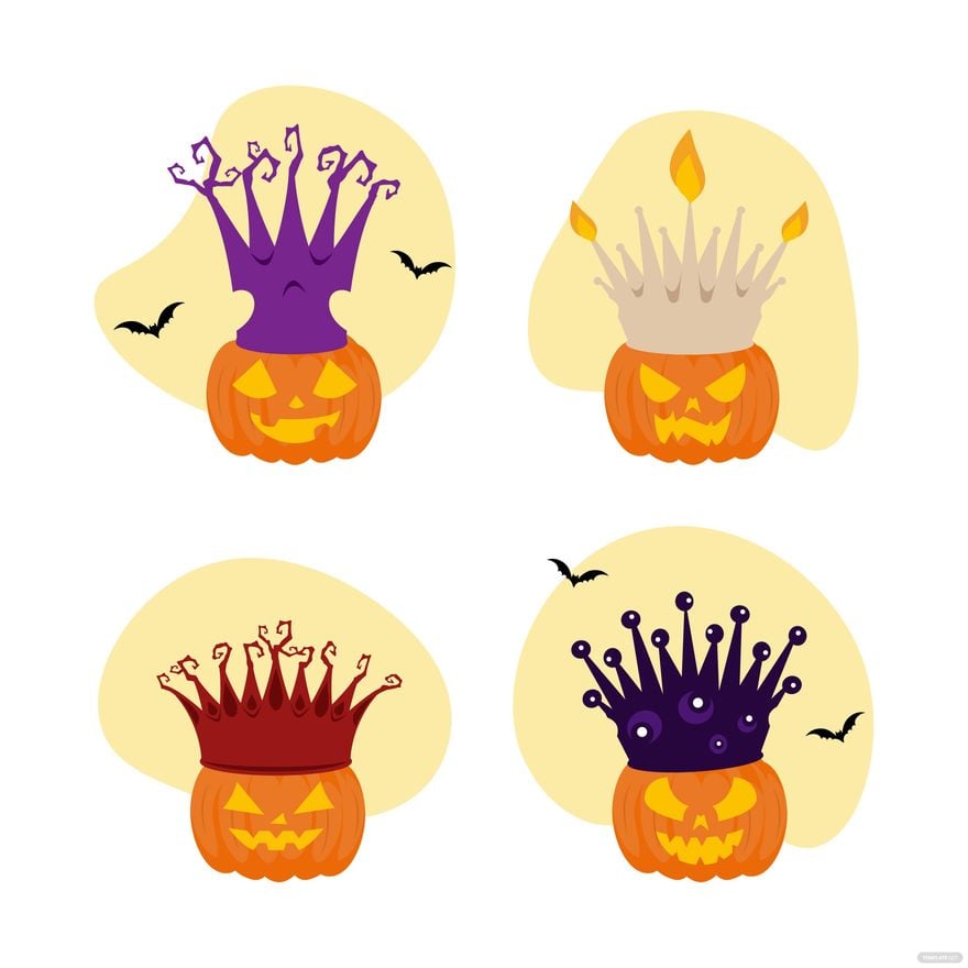 Halloween Crown Vector