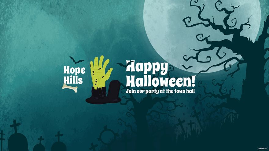 Free Happy Halloween Youtube Banner Template