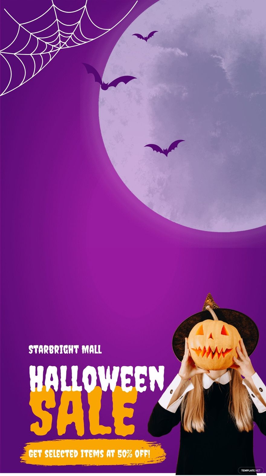 Free Halloween Sale Snapchat Geofilter Template