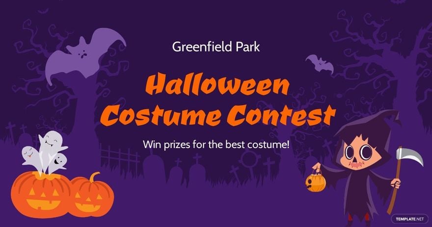 Free Halloween Costume Contest Facebook Post Template