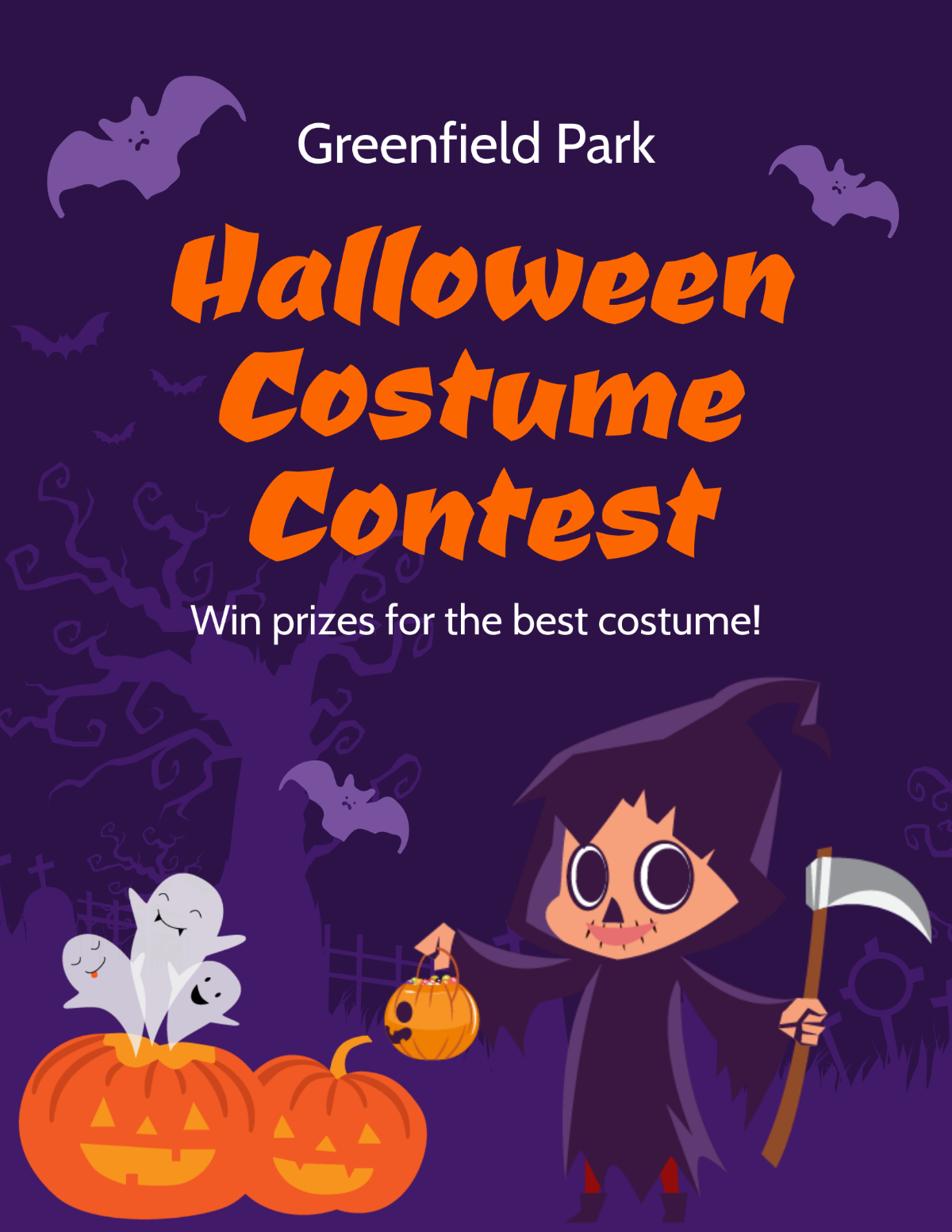 Halloween Costume Contest Flyer Template