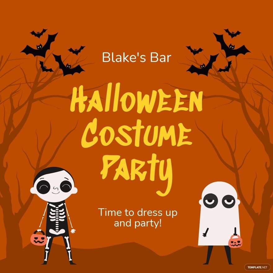 Free Halloween Costume Party Instagram Post Template