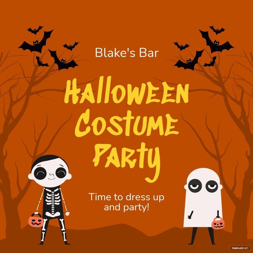 Halloween Costume Party Linkedin Post Template