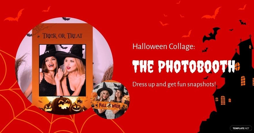 Halloween Collage Facebook Post Template