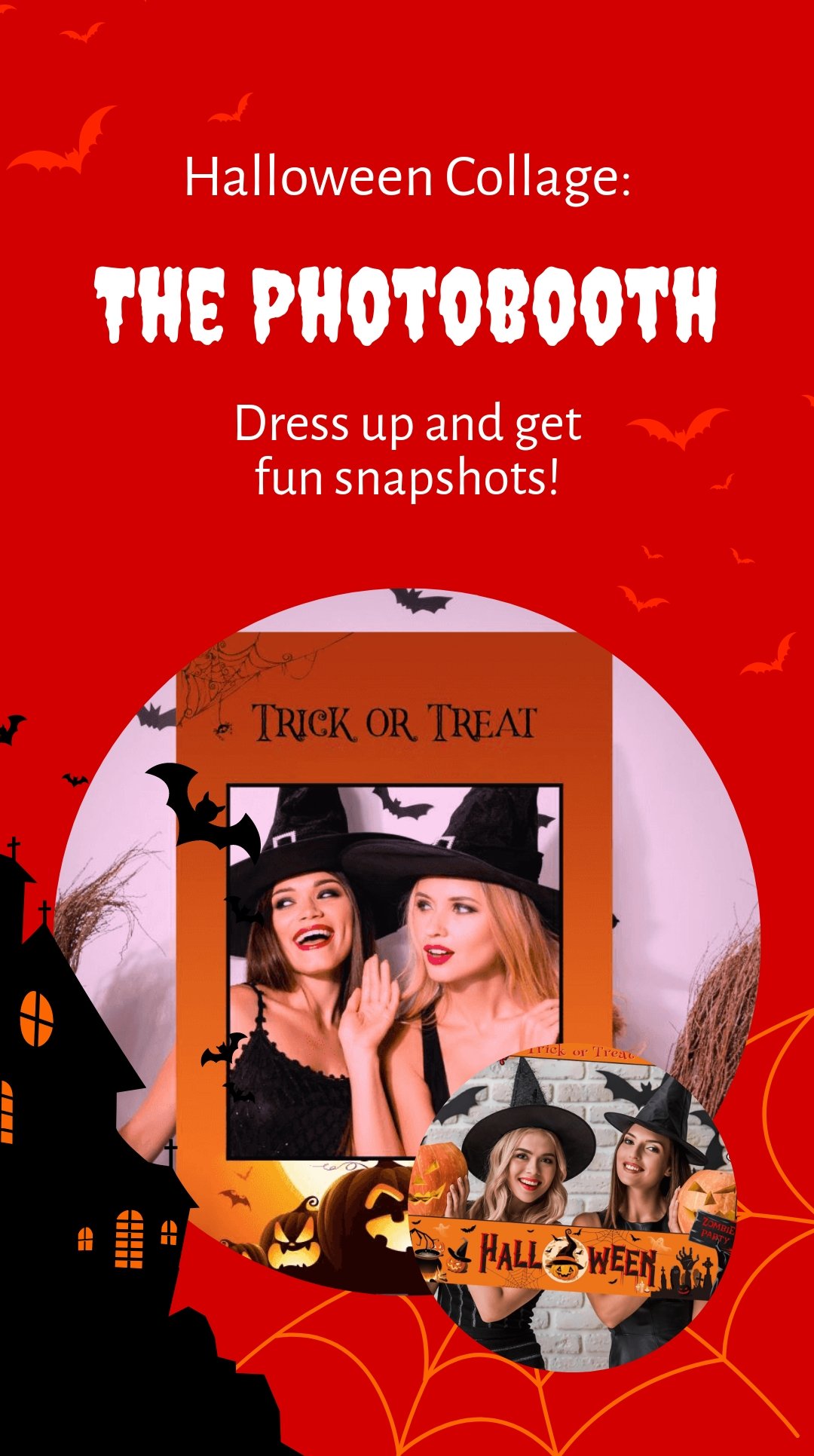 Halloween Collage Whatsapp Post Template