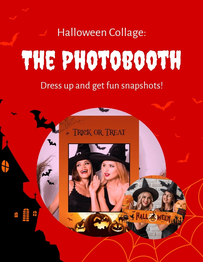 Halloween Collage Flyer Template