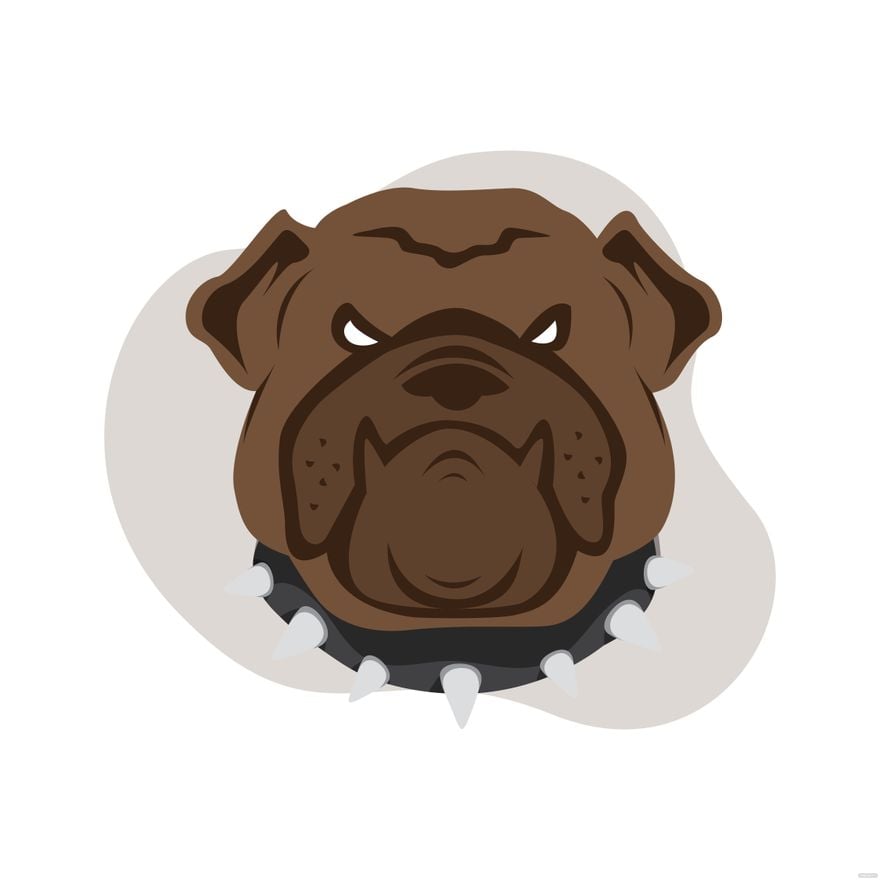 Free Bulldog Face Vector