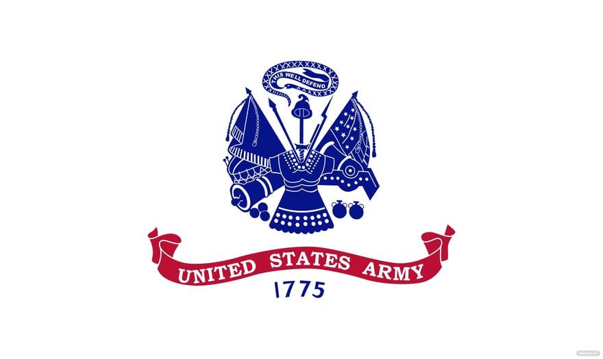 US Army Flag Vector in Illustrator, EPS, SVG, JPG, PNG