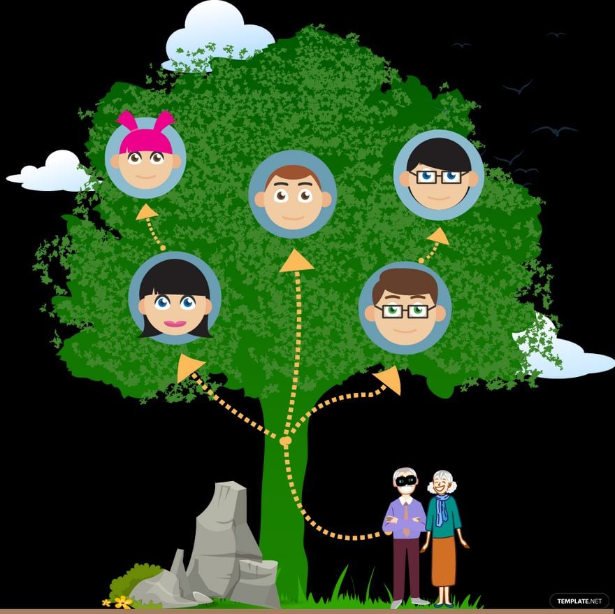 Free Family Tree Vector in Illustrator, EPS, SVG, JPG, PNG