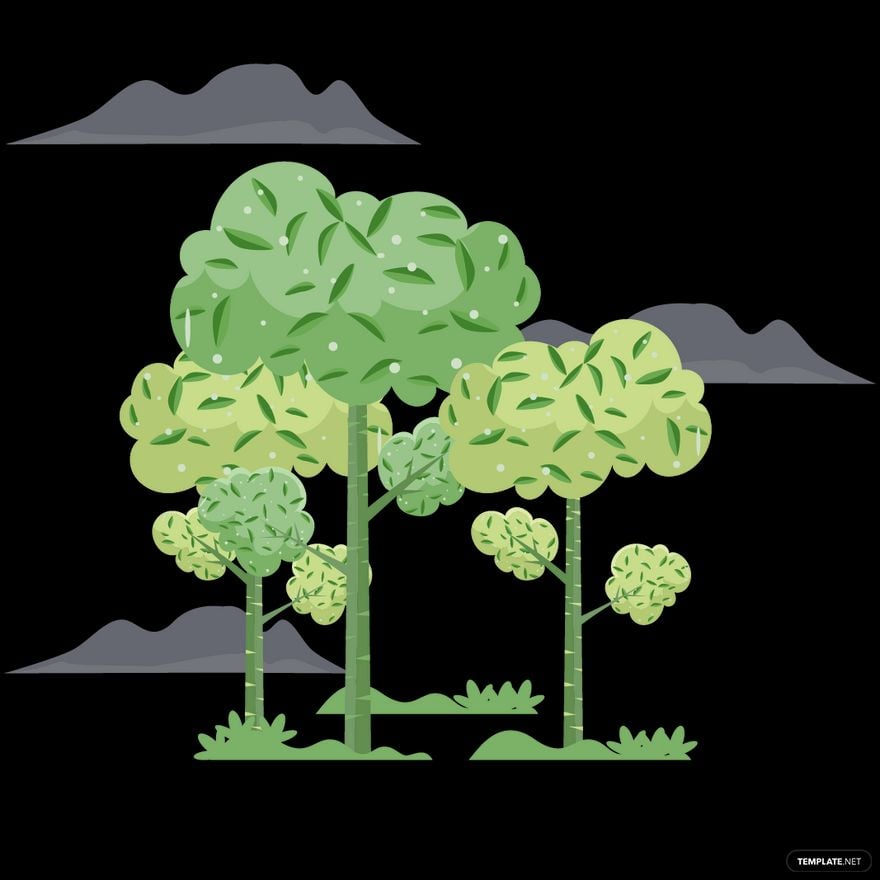 Free Green Tree Vector in Illustrator, EPS, SVG, JPG, PNG