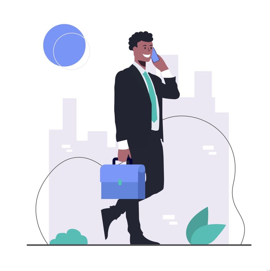 Black Businessman Illustration