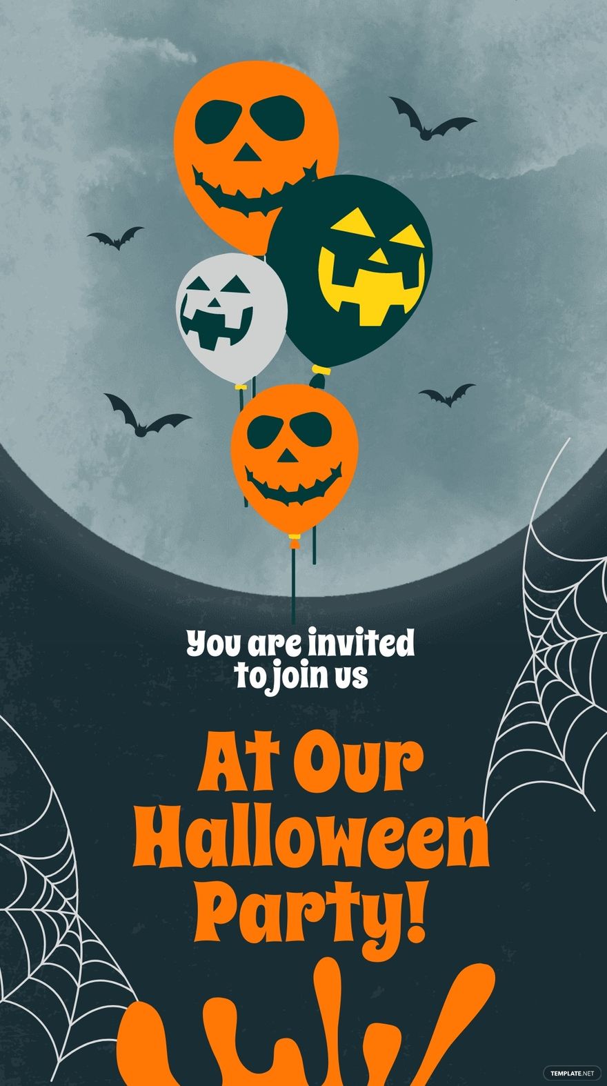 Halloween Invitation Whatsapp Post Template