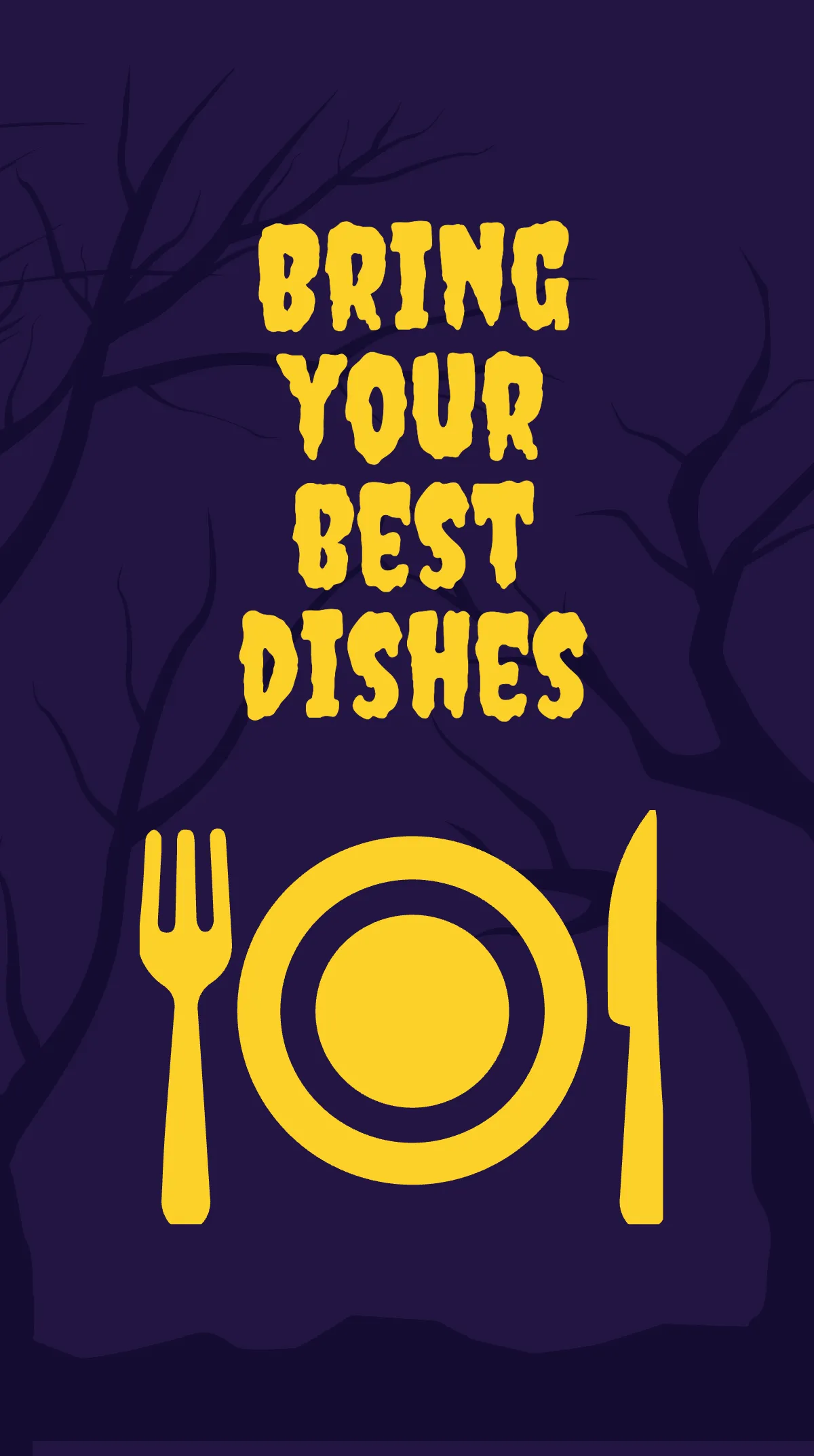 Free Halloween Potluck Instagram Story Template to Edit Online