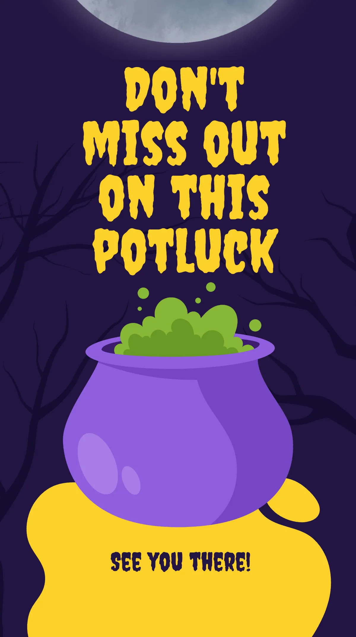 Free Halloween Potluck Instagram Story Template to Edit Online