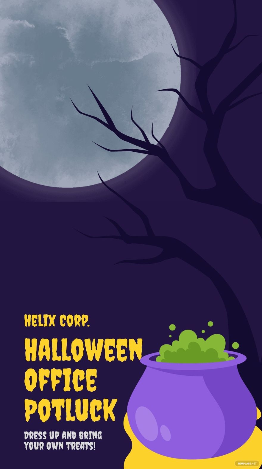 Free Halloween Potluck Snapchat Geofilter Template
