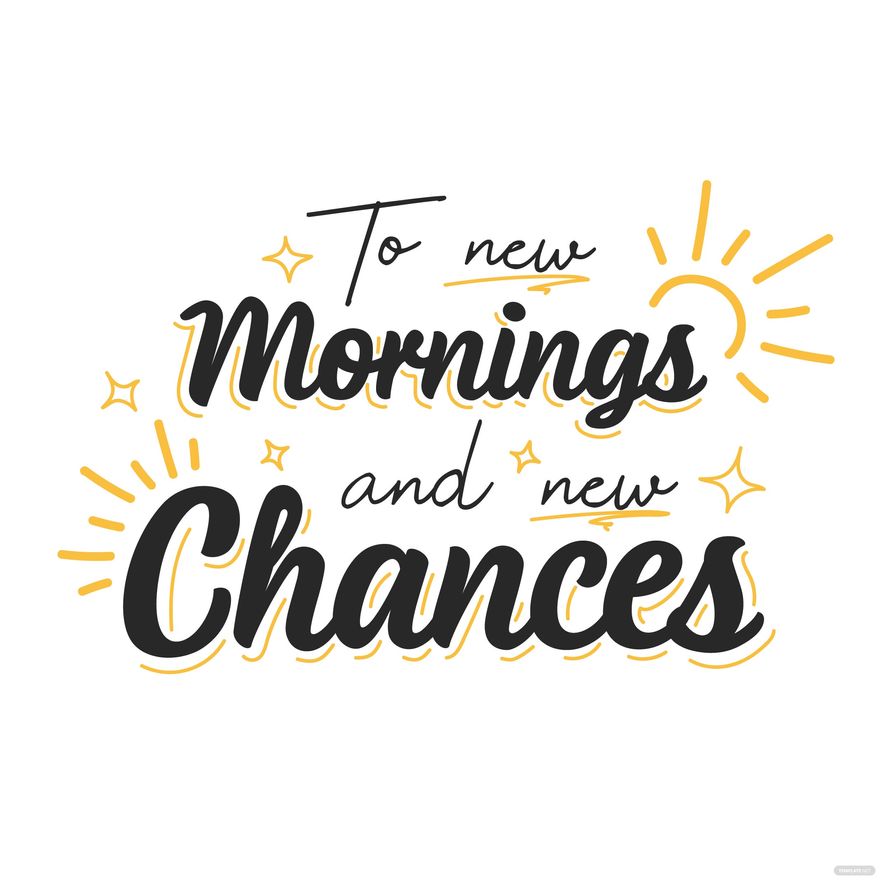 Free Good Morning Quote Vector