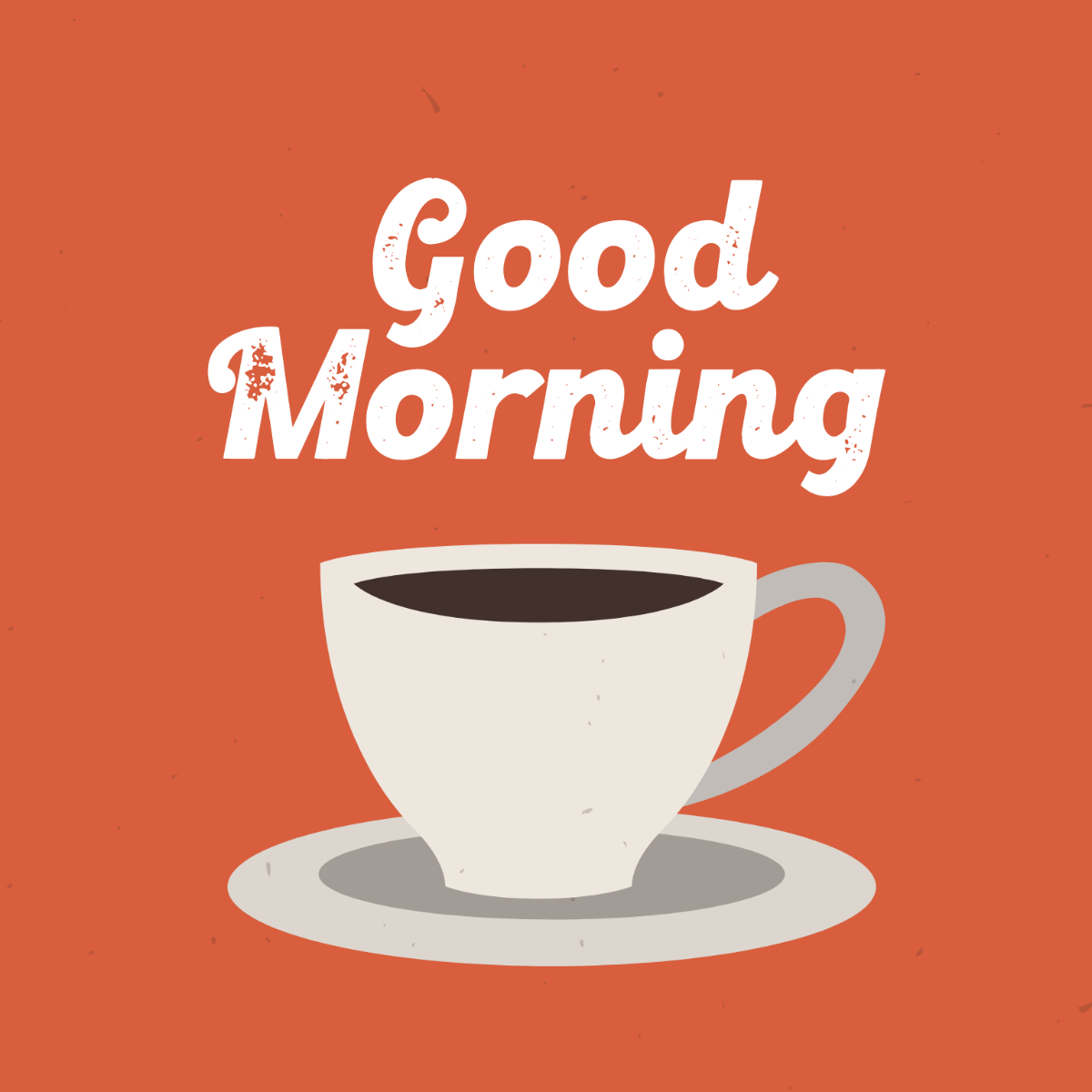 Vintage Good Morning Vector Template