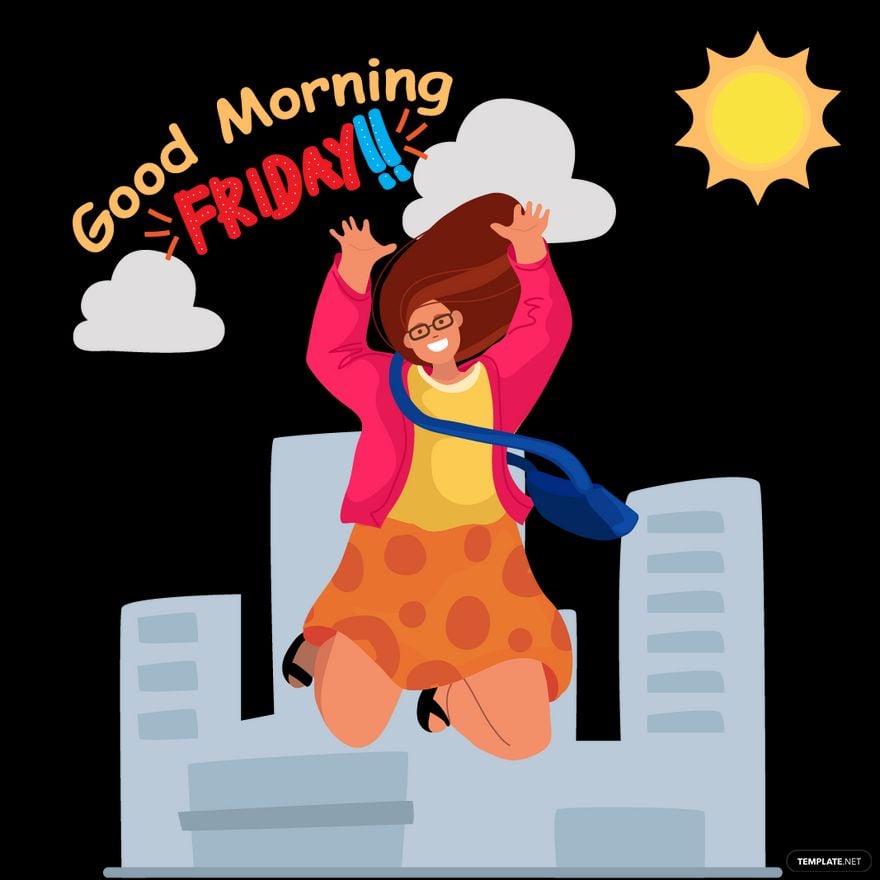 Free Friday Happy Morning Vector