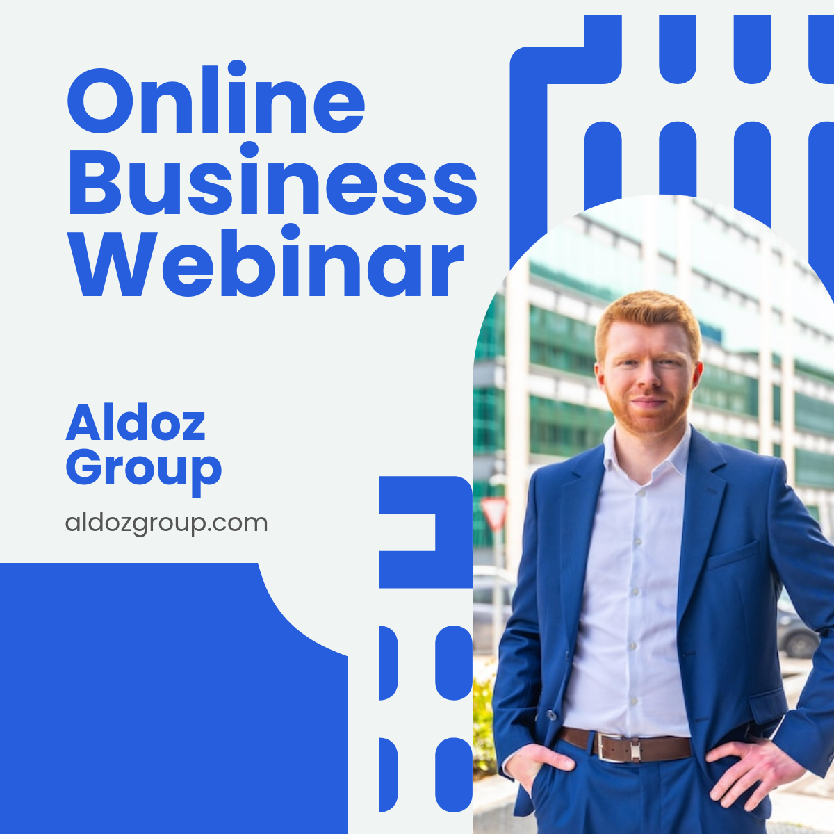 Free Business Webinar Linkedin Post Template