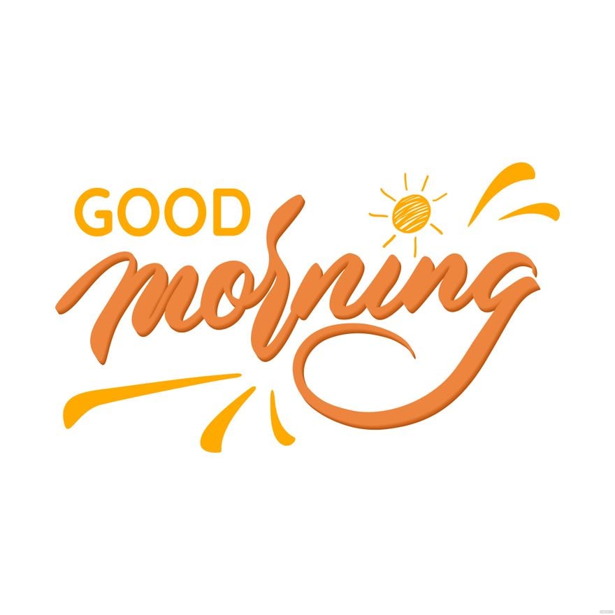 Free Modern Good Morning Vector