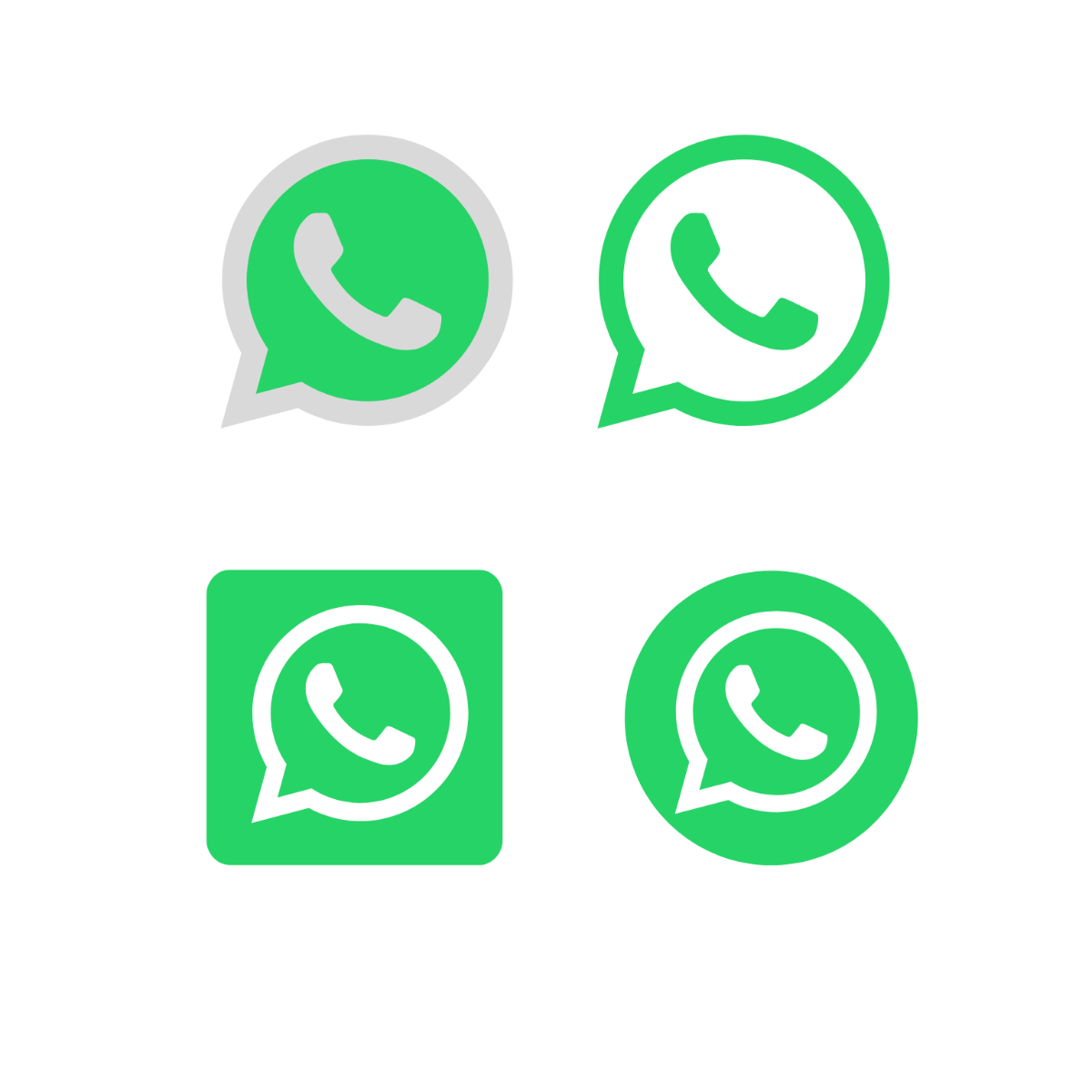 WhatsApp Symbol Vector Template