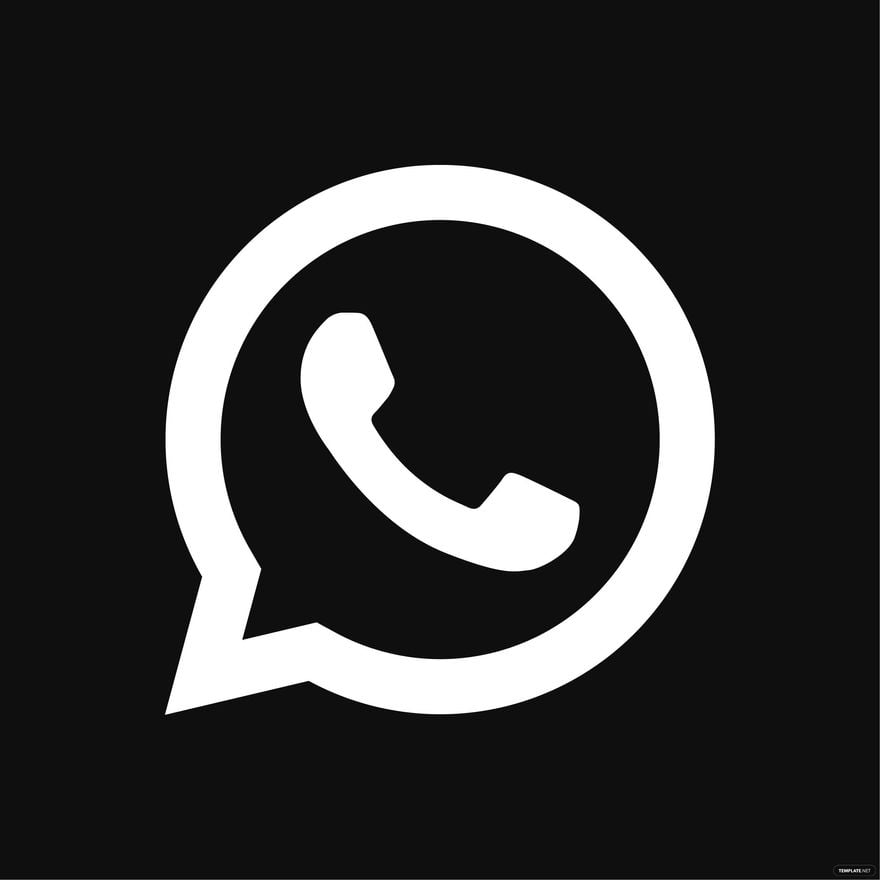 Free Whatsapp White Logo Vector in Illustrator, EPS, SVG, JPG, PNG