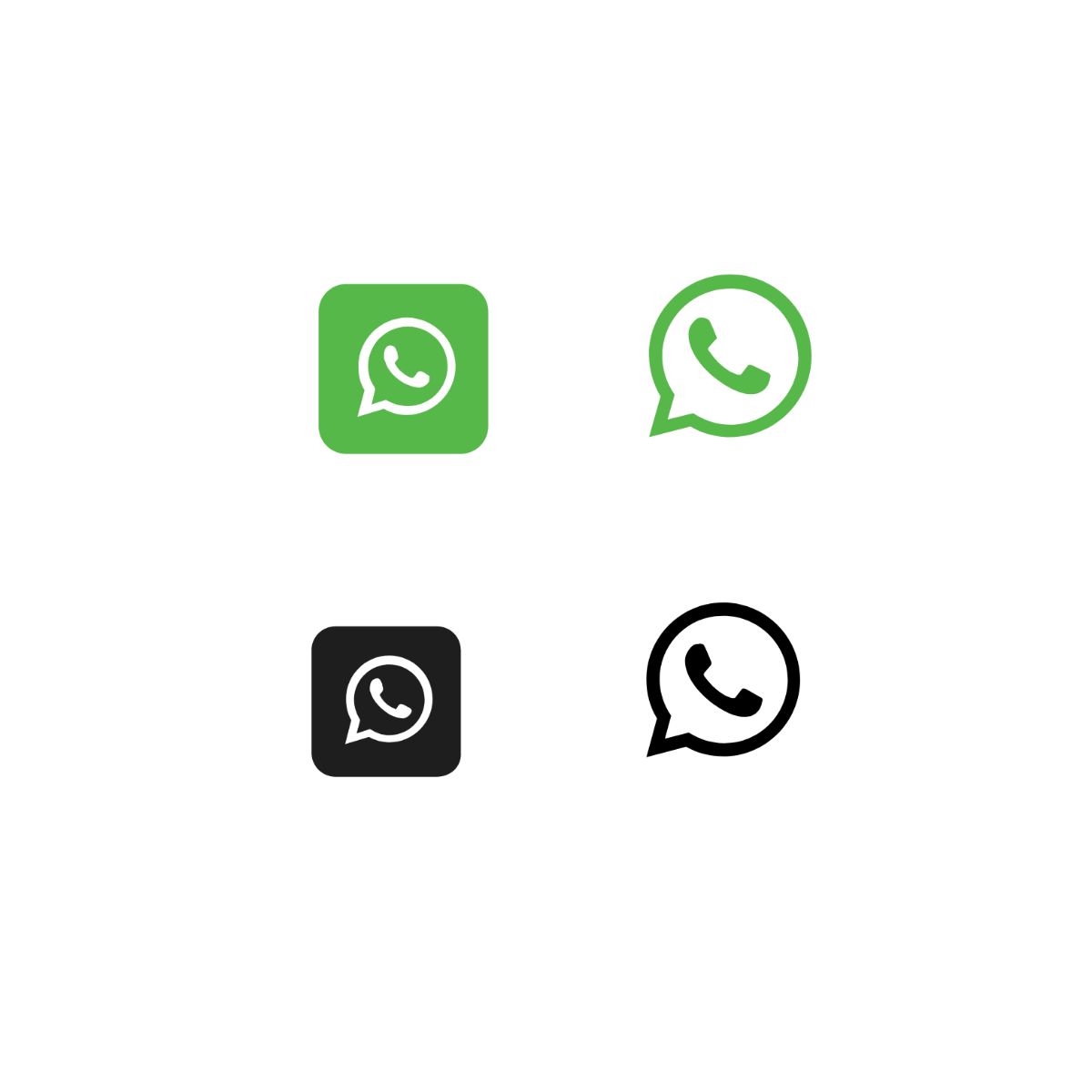 WhatsApp Icon Vector Template