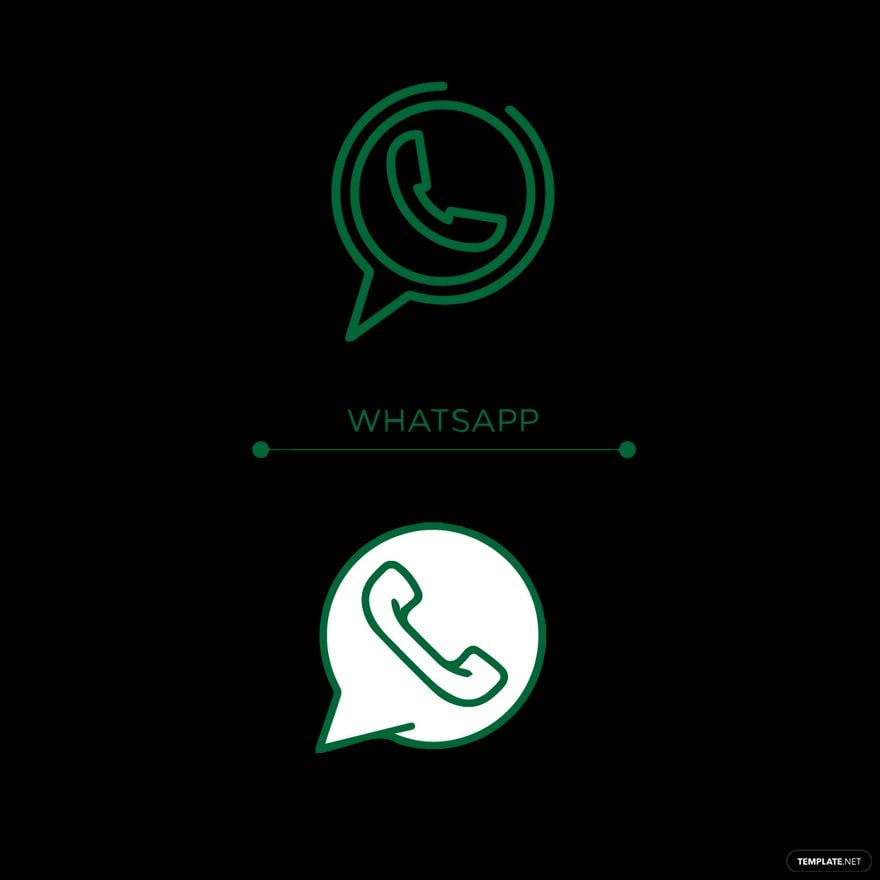 Free WhatsApp Outline Icon Vector