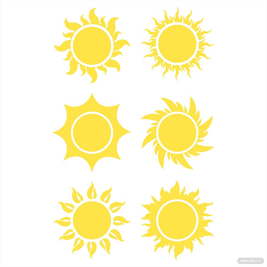 yellow sun template