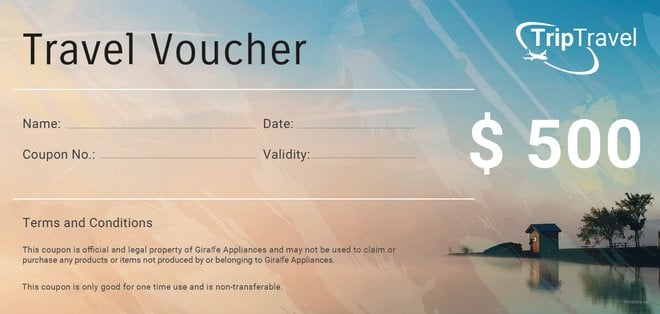 Free Travel Gift Voucher Template Free Templates