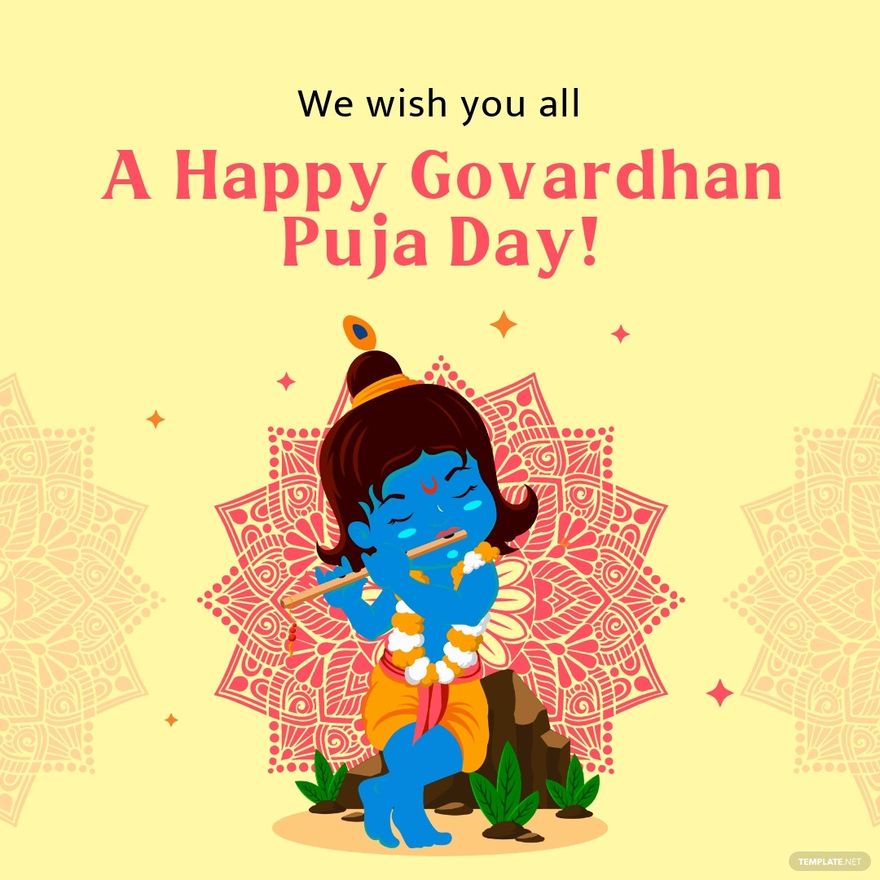 Happy Govardhan Puja Instagram Post