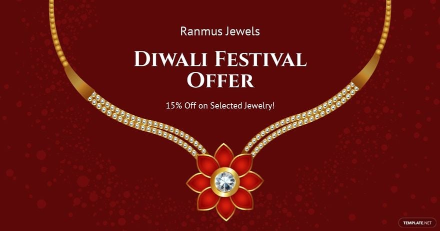 Diwali Festival Offer Facebook Post Template