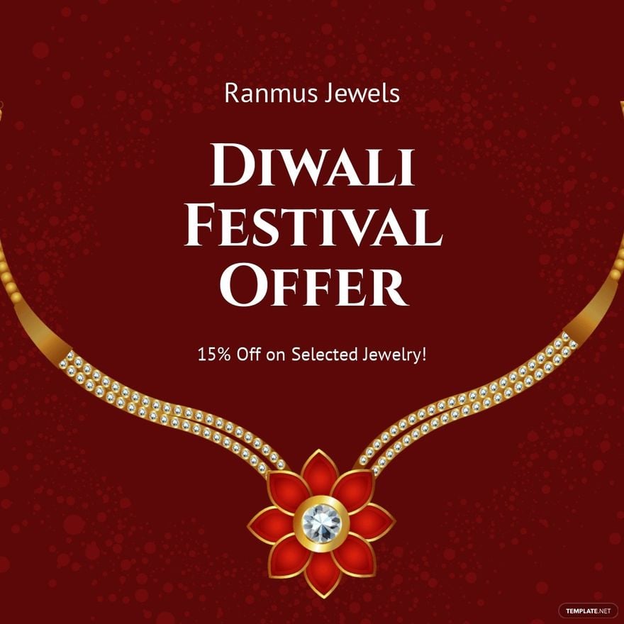 Diwali Festival Offer Instagram Post Template