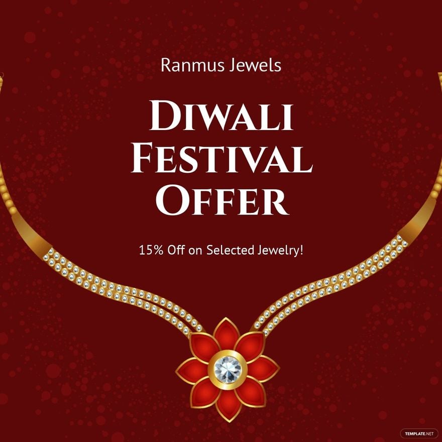 Diwali Festival Offer Linkedin Post Template