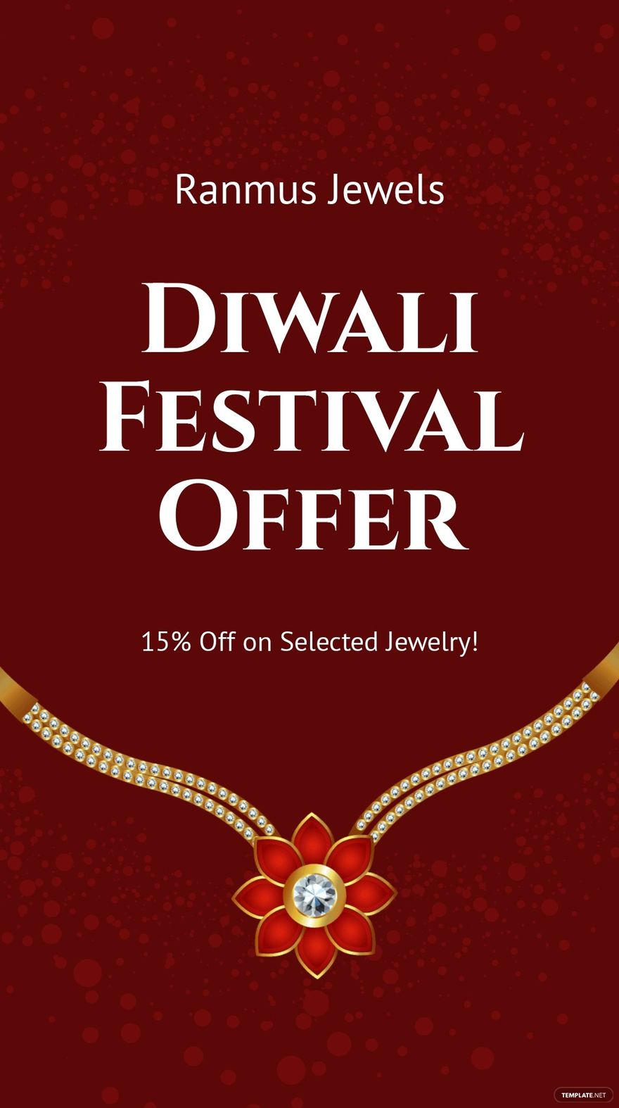 Diwali Festival Offer Whatsapp Post Template