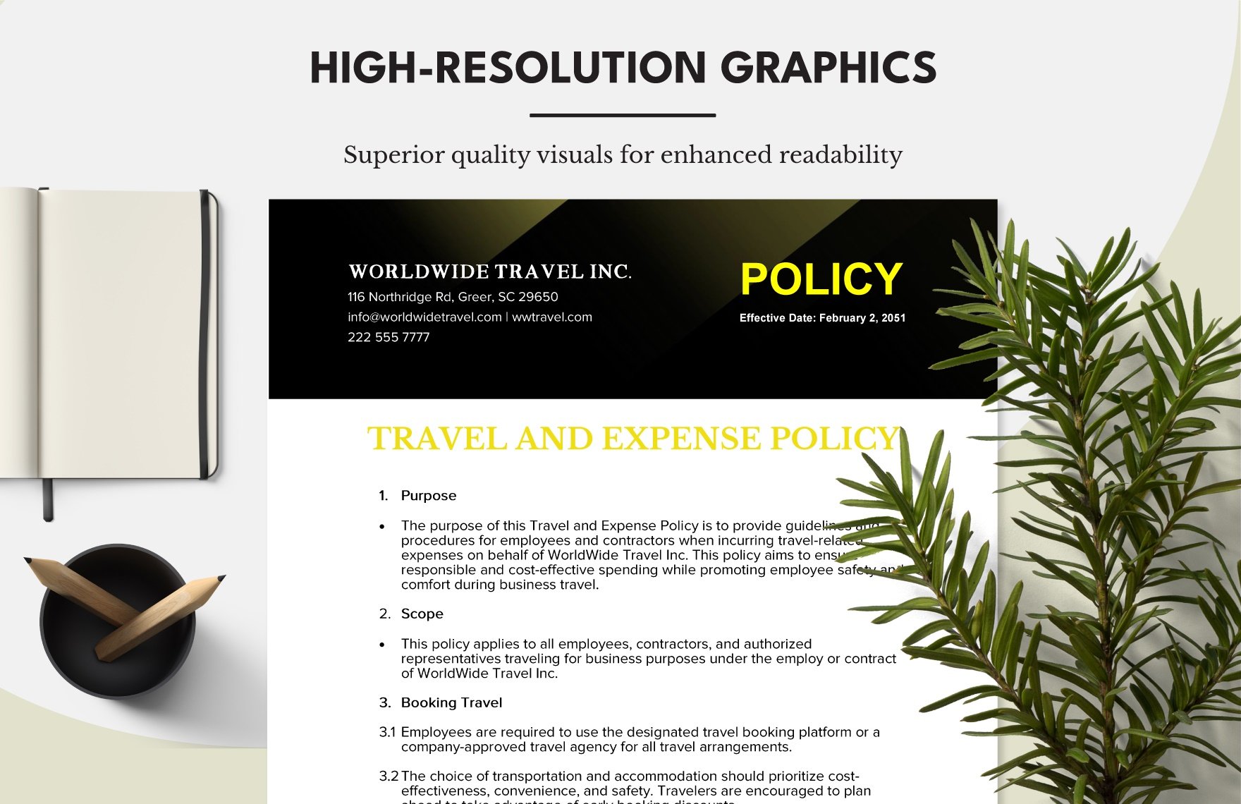 Travel and Expense Policy Template