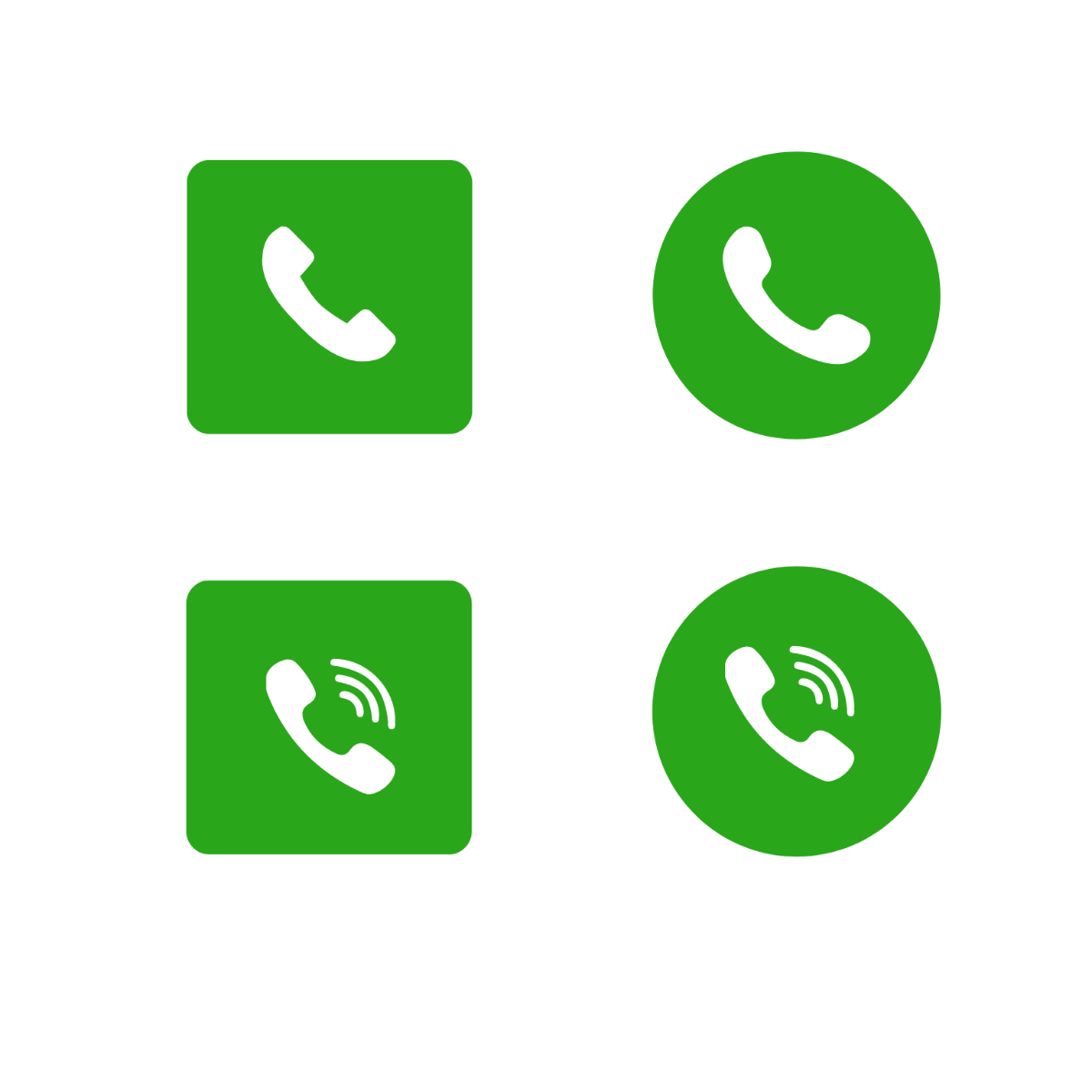 Whatsapp Call Icon Vector Template