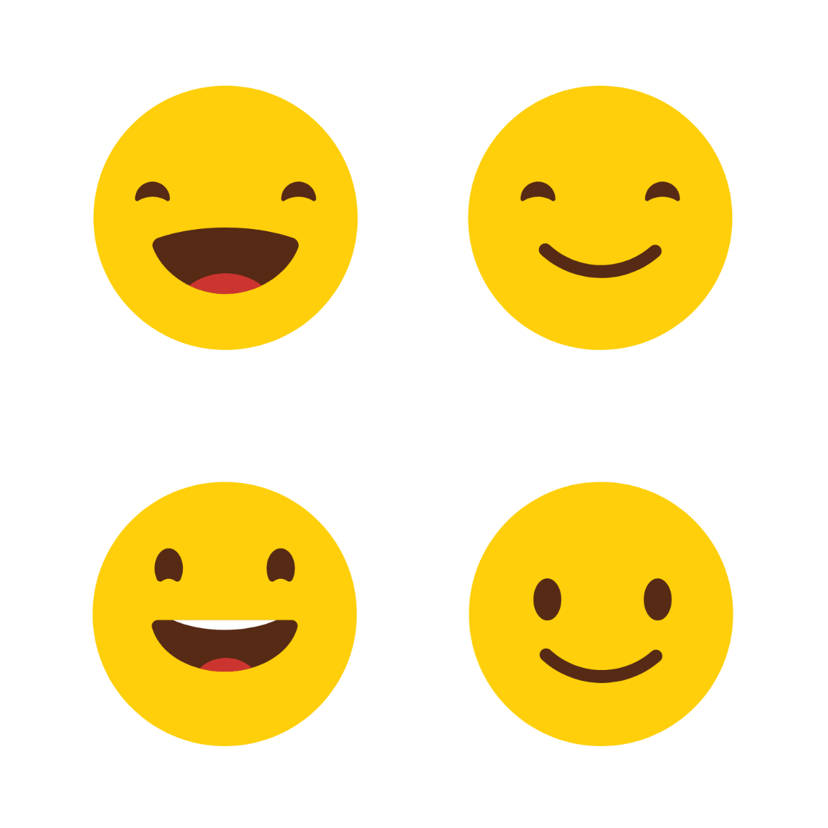 Whatsapp Smile Icon Vector Template