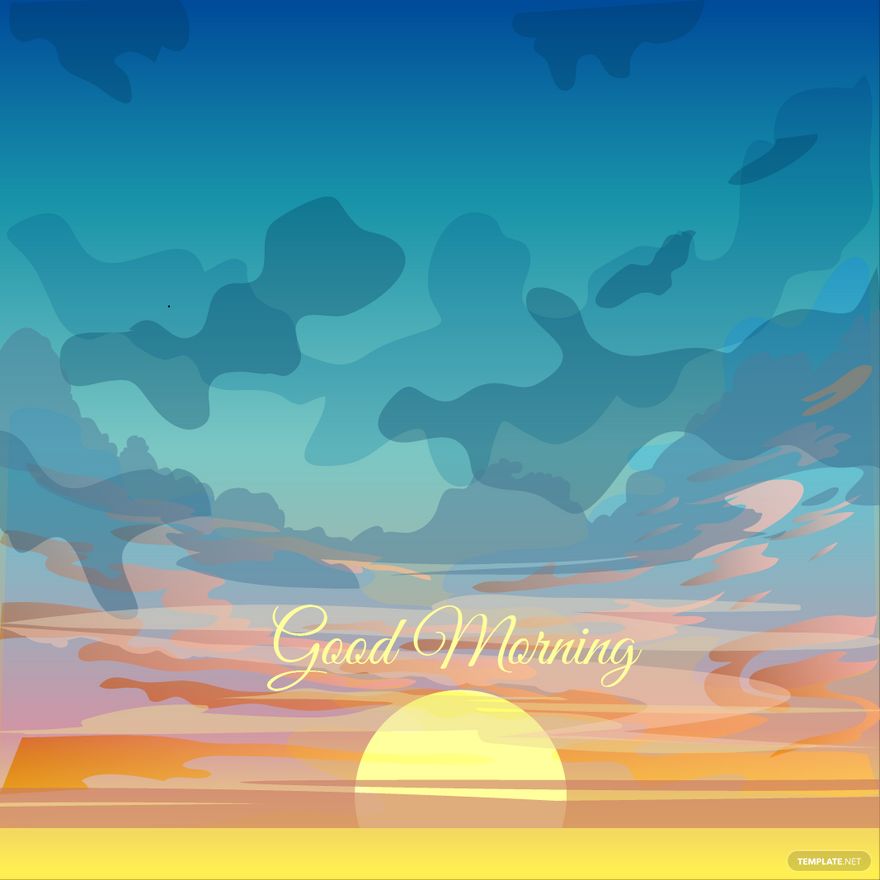 Free Good Morning Message Vector