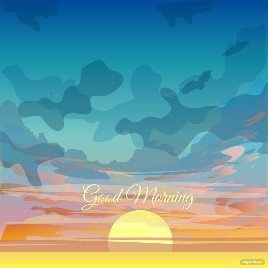 Free Animated Good Morning Sticker GIF Template
