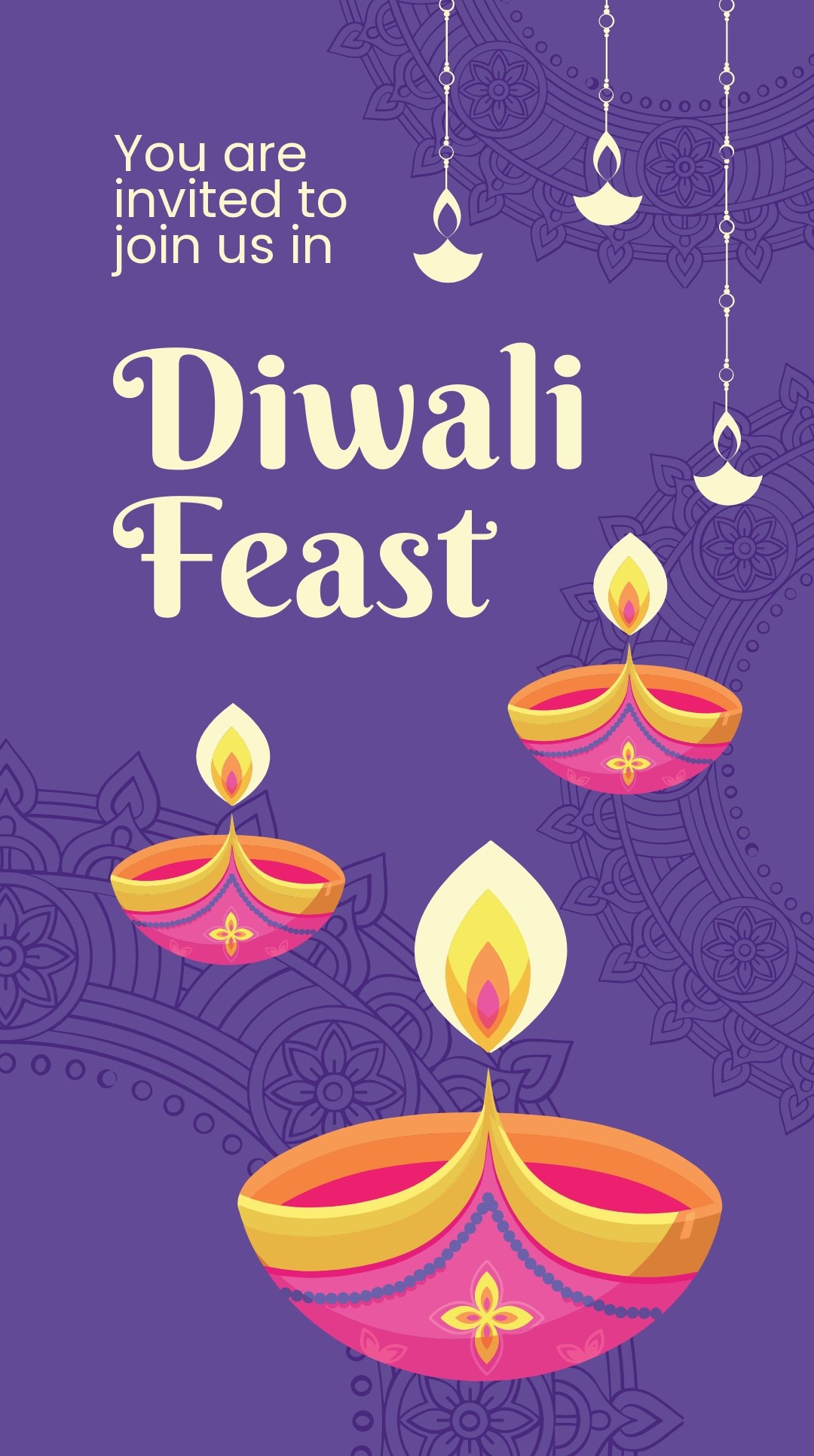 Free Diwali Feast Instagram Story Template