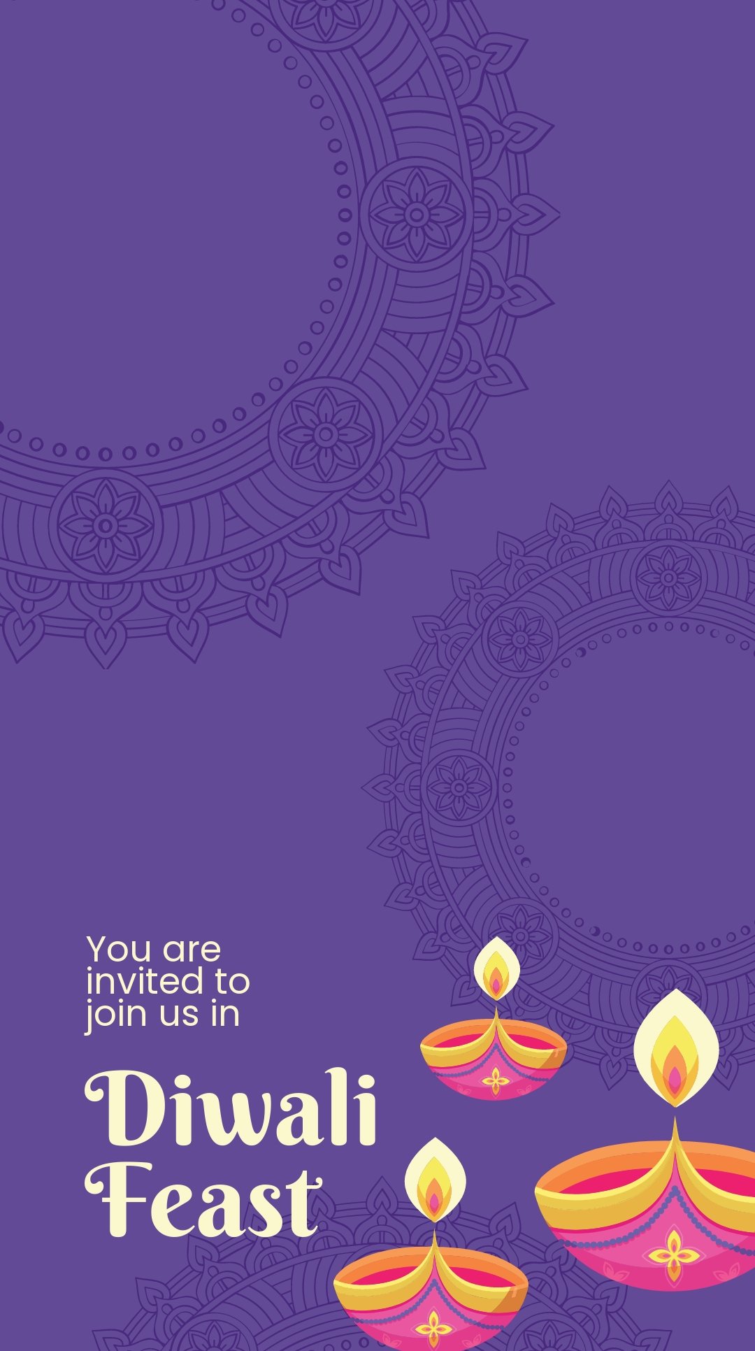 Free Diwali Feast Snapchat Geofilter Template