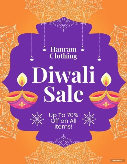 Diwali Sale Flyer Template